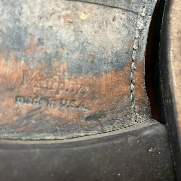 Johnston & Murphy Black Leather Lace Up Oxfords  Shoes Size 11 - Picture 10 of 11